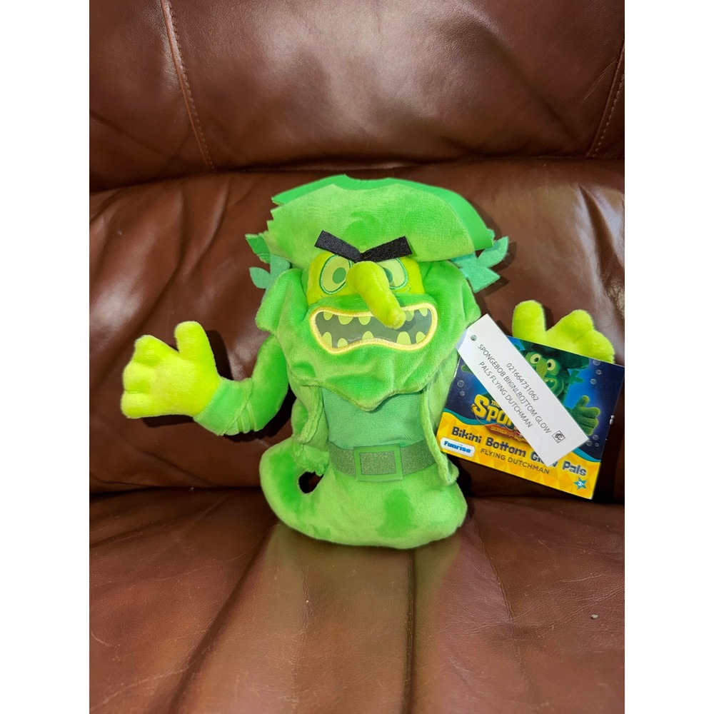 SpongeBob SquarePants‎ Flying Dutchman Glow Pals Plush Funrise Green Ghost 2023